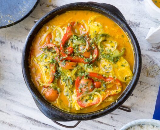Brazilian,Seafood,Fish,Stew,(,Moqueca),Cooked,In,A,Terracotta - 